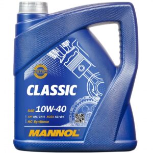 MANNOL Classic 10W40 4 Litre High Grade Synthetic Oil for Gasoline and Diesel