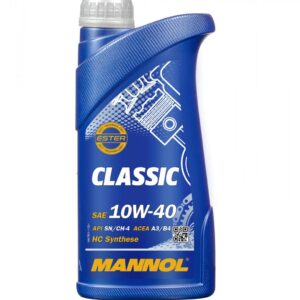 MANNOL Classic 10W40 1 Litre High Grade Synthetic Oil for Gasoline and Diesel