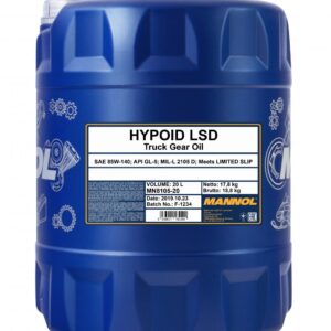 MANNOL Hypoid LSD Gear Oil 85w140, 20 Litre (5.3 gallon)