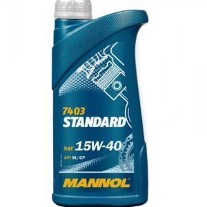 MANNOL 15W40 Standard Engine Oil 1 Litre High Performance Oil for Gasoline and Diesel