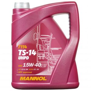 MANNOL TS-14 15W-40 Synthetic Diesel Oil, 1 Litre API CJ-4/SN, CAT ECF-3