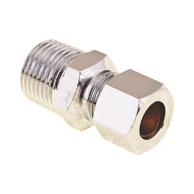 Brass Adaptor Connector 1/2" IPS X 3/8" Male