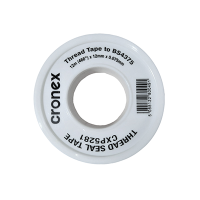 Plumbers Thread Seal Tape 1/2" x 12m/468" Cronex