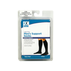 Socks Knee High Men's 20-30mmHg Black L/XL, 1 pr