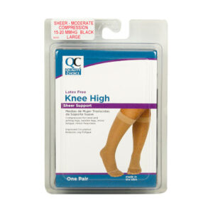 Stocking Knee Hg 15-20Mm Black Medium/Large/Extra Large, 1 Pr