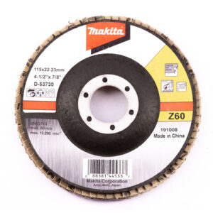 Flap Disc, 4-1/2" (115mm) 60 Grit (B10)
