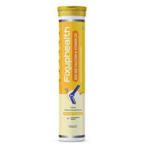 Calcium & Vitamin D3 500mg Effevecsent Tabs 20's Orange Flavr - FIXUPHEALTH