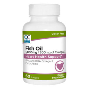 Fish Oil 1000 Mg + Omega-3 300 Mg Softgels 60's