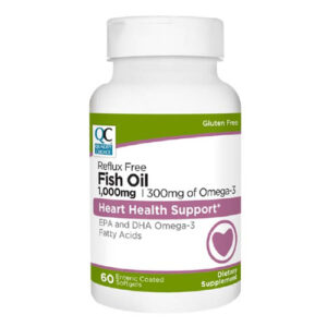 Fish Oil 1000 Mg + 300 Mg Omega-3 (EC) Coated Softgels 60's