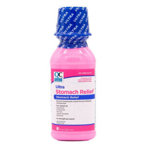 Pink Bismuth ORIGINAL Liquid (8oz) - QC® .. Cmp to PEPTO BISMOL®