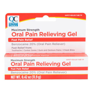 Oral Gel, Pain Relieving, Max Strength 0.42oz - QC® .. cmp to ORAGEL® Adult