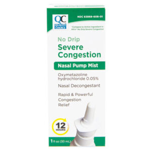 Nasal Pump Mist (No Drip) Severe Congestion 12Hr QC® ..cmp to AFRIN®
