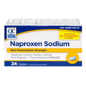 Naproxen Sodium 220 Mg Caplets 24's QC®.. cmp to ALEVE®