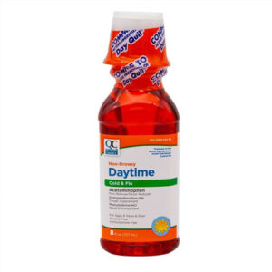 Daytime Cold & Flue Liquid Original (8oz) - QC® .. Cmp to VICKS®