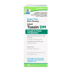 Cough Suppressant – Adult TUSSIN DM - Sugar Free 118ml - QC® .. Cmp to ROBITUSSIN®