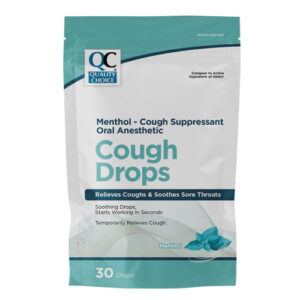 Cough Drops Menthol 30's - QC® .. Cmp to HALLS®