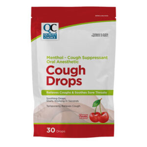 Cough Drops Cherry 30's - QC® .. Cmp to HALLS®