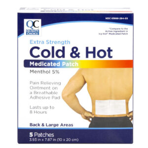 Cold & Hot X-Strength Medicated Back Patches (5's) - QC® .. Cmp to ICY HOT®