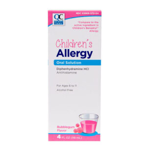 Children'S Allergy Liquid Bubble Gum 118ml - QC .. cmp to BENADRYL®