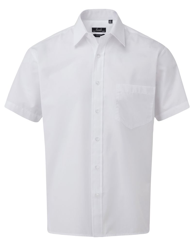 Premier Men's Short Sleeve Poplin Shirt